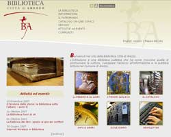 Nuova veste per il sito della Biblioteca di Arezzo