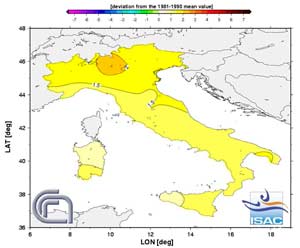 2008: anno caldissimo, autunno caldo e piovoso