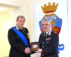 Visita del Generale Amato al Comando Provinciale di Arezzo