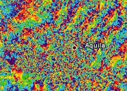 Terremoto de L’Aquila: il primo interferogramma