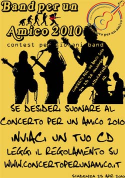 Band per un Amico, si entra nell’ultima settimana