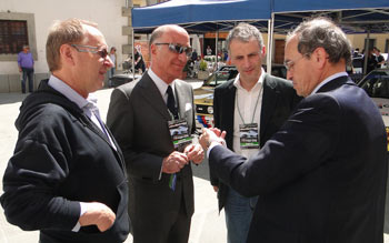 Il presidente ACI-CSAI Sticchi Damiani in visita allo Spino