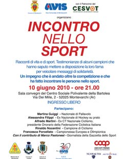 ‘Incontro nello Sport’