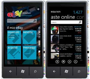 Ebay svela la sua nuova applicazione per Windows Phone 7