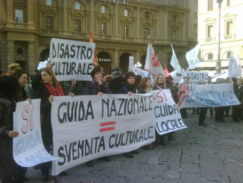 Anche le guide aretine protestano a Firenze contro ‘Guida Nazionale’