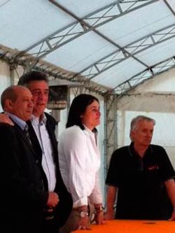 Il sindaco Fanfani visita il BSC Arezzo
