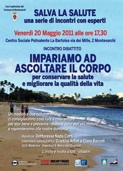 Inizia ‘Salva la Salute”, ciclo di incontri per imparare a stare bene
