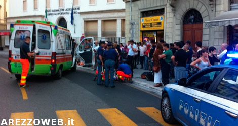 Ciclista investo da un camion in Guido Monaco, ferito un 73enne