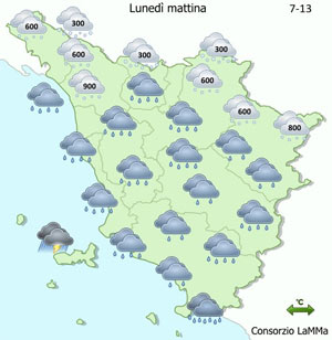 Maltempo: da domani nevicate i toscana e Emilia Romagna