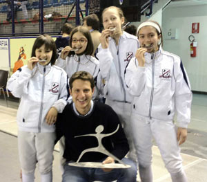 Le schermitrici Under 14 sono Campionesse Italiane di fioretto e spada
