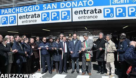 Taglio del nastro al parcheggio San Donato