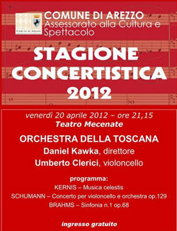 Stagione concertistica 2012 propone l’Orchestra Regionale Toscana