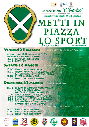 ‘Metti in piazza lo sport’ V edizione
