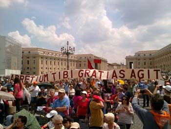 Saluto al Papa del Presidente del RnS
