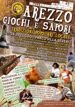 Arezzo giochi e sapori: ad Arezzo dal 27 al 29 luglio