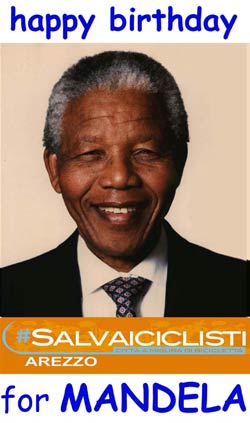 Nenson Mandela International day in Piazza Grande in Arezzo