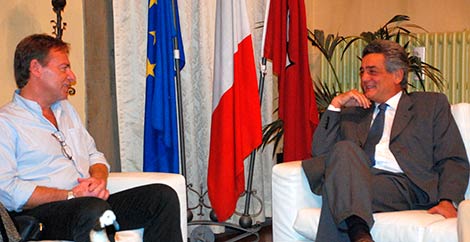 Fanfani riceve il vice Sindaco di Cefalonia