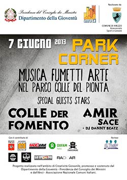 PARK CORNER: musica, fumetti, arte al parco Colle del Pionta