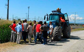 A scuola di Bonifica: Studenti in visita al cantiere sul Torrente Mucchia