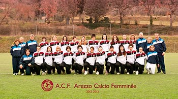 Arezzo calcio femminile: debutto casalingo contro il Siena