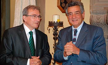 Il console rumeno Eugen Serbanescu  in palazzo comunale