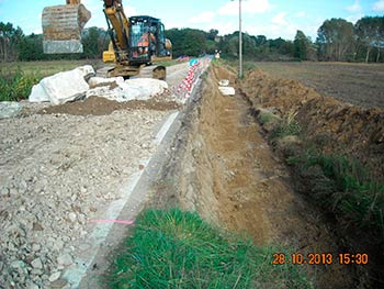 Lavori di forte urgenza sulla SP22 vecchia senese