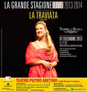 La Traviata torna ad Arezzo in diretta dalla Scala di Milano
