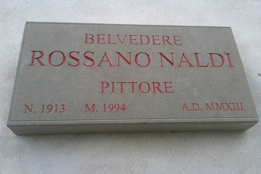 La targa dedicata a Rossano Naldi e’ tornata al suo posto