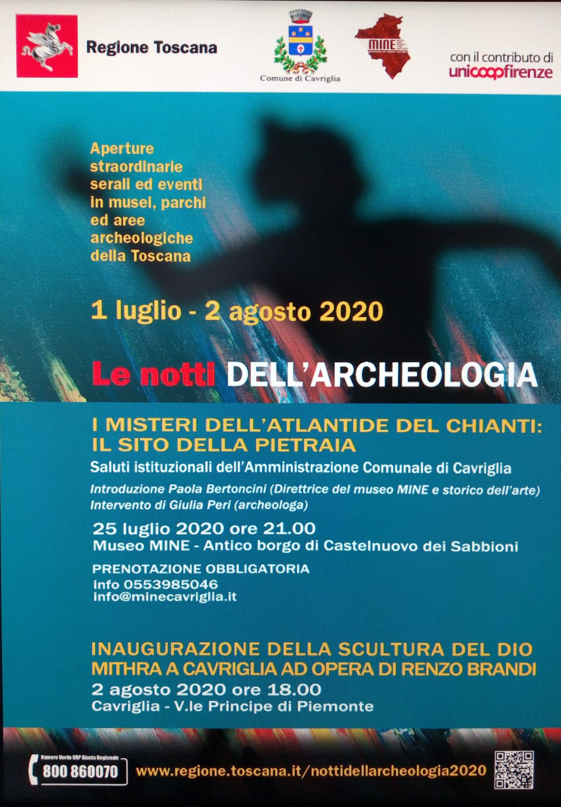 “I misteri dell’Atlantide del Chianti”, primo appuntamento con “Le notti dell’Archeologia” 2020 a Cavriglia