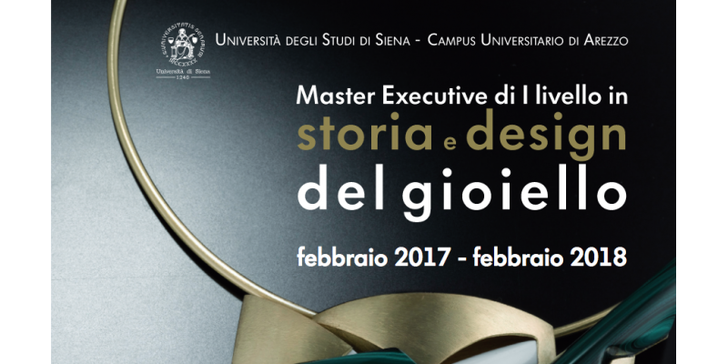 Master in storia, design e marketing del gioiello, aperte le iscrizioni al corso organizzato dall’Università di Siena