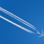 aereo-scie-immagine-di archivio
